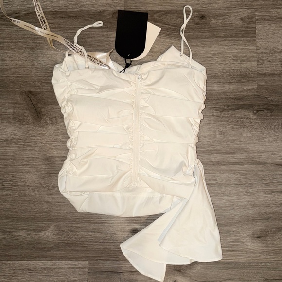 Mistress Rocks White Ruffle Top - Picture 13 of 15